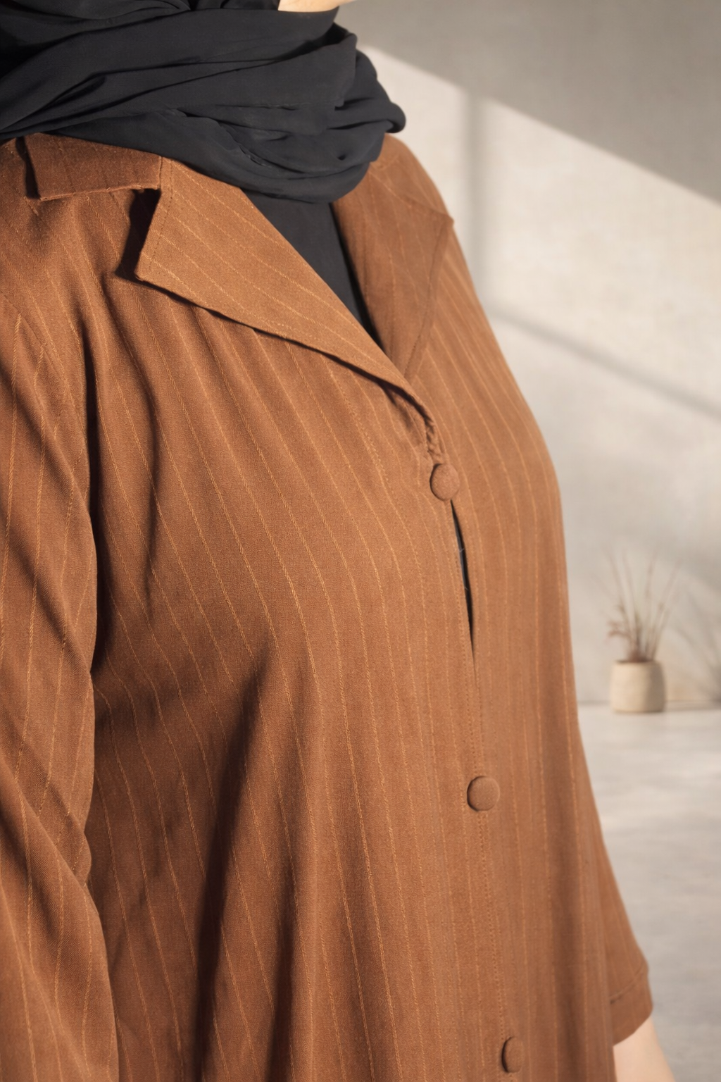 Brown Coated | Abaya